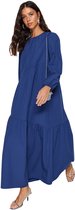 Trendyol Robe trapèze à manches standard et col rond pour femme