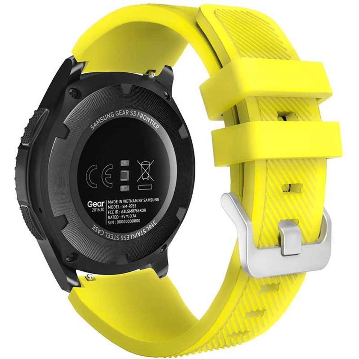 Spacecase Horlogeband 22Mm Gele Smartwatch Armband