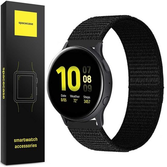 Bracelet de montre Spacecase SC Band 20 mm Zwart pour Apple Watch 2, 3, 4, 5, 6 SE