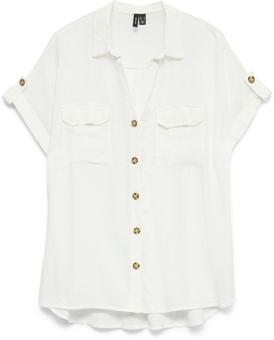 Foto: Vero moda bumpy woven ss top dames maat l