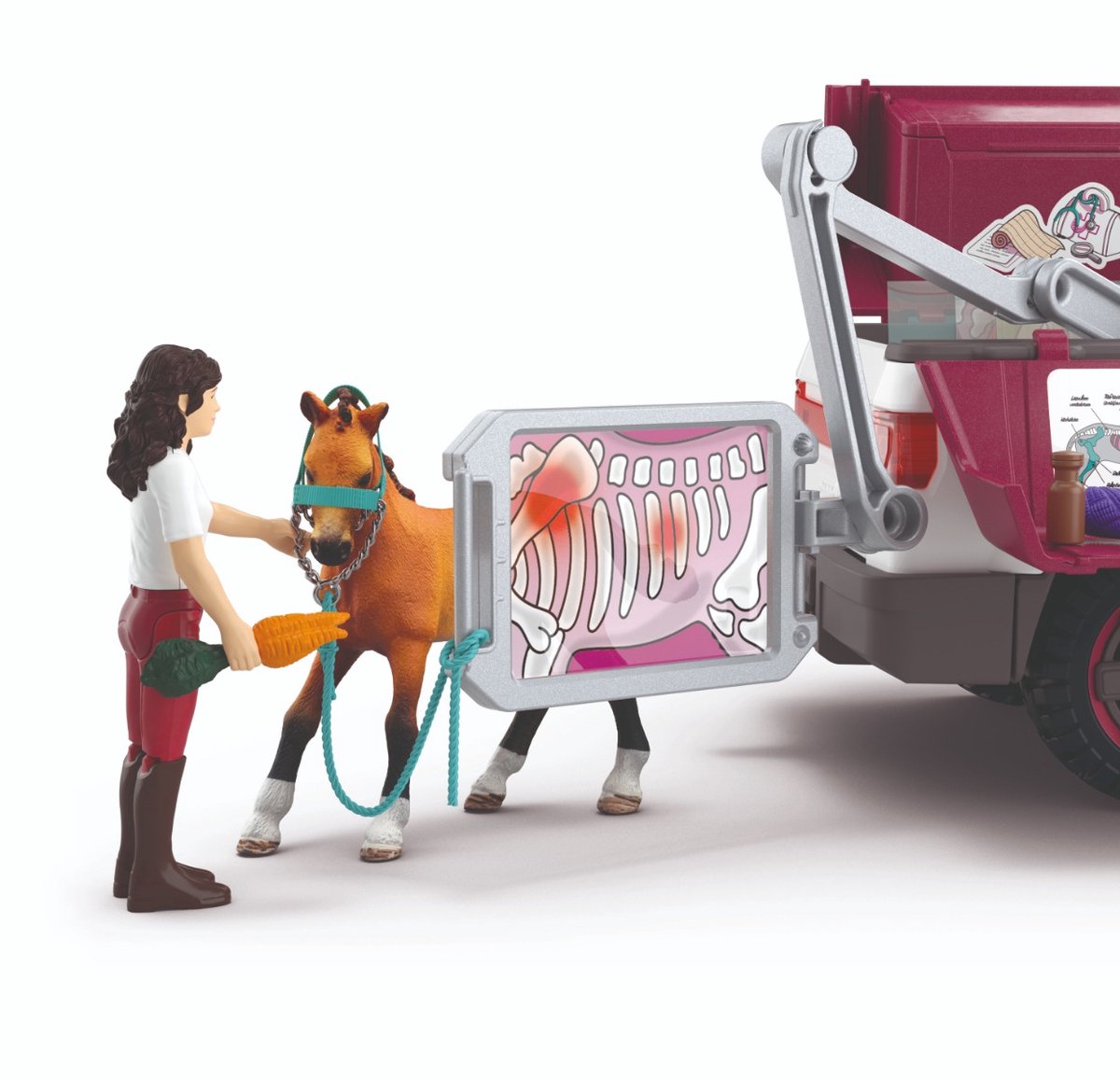 schleich HORSE CLUB - Mobiele dierenarts met aanhanger - 42704 — afbeelding 7