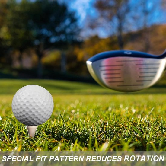 Set van 12 witte zachte golfballen - ideaal voor thuis gebruik - 41 mm — afbeelding 4