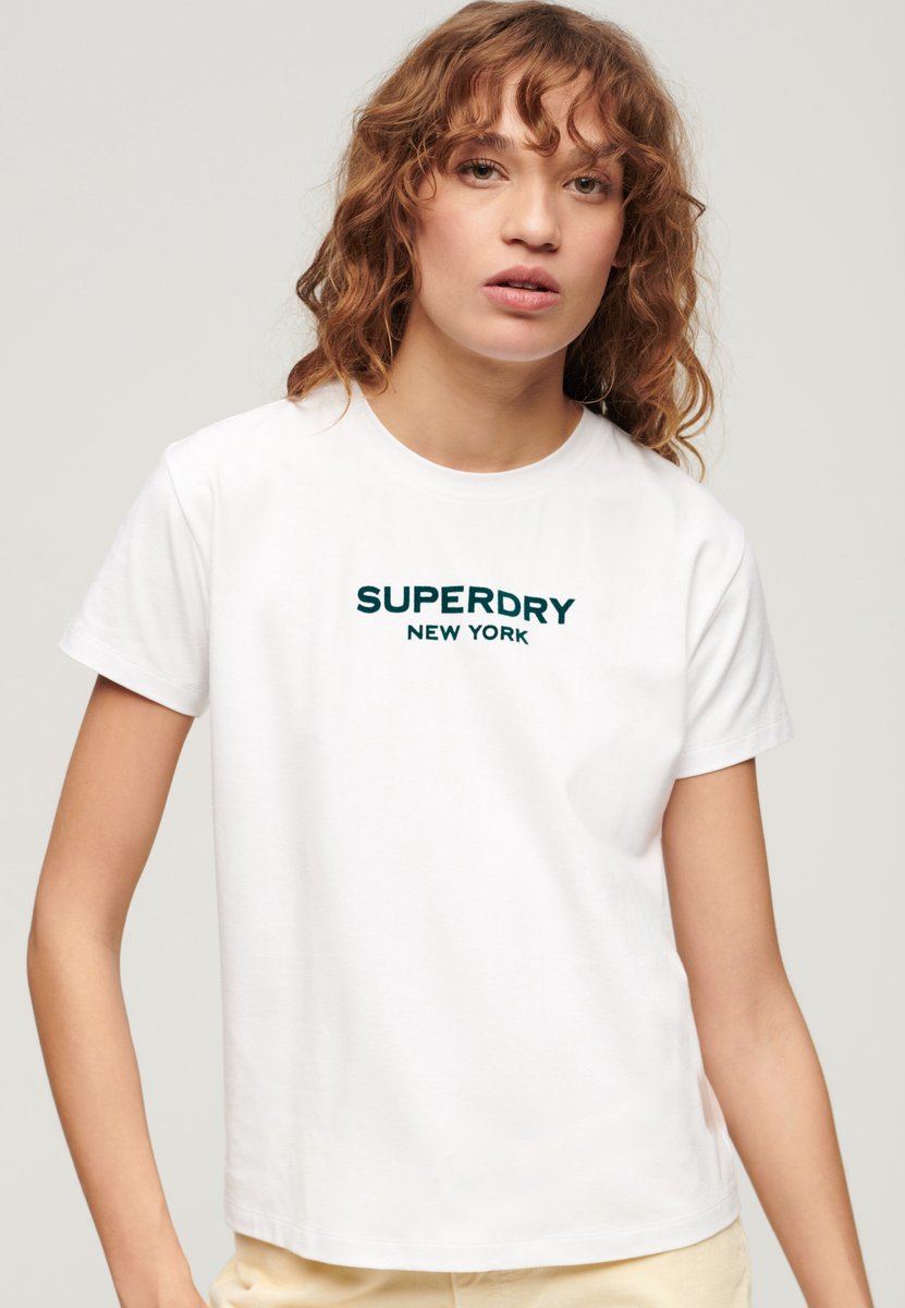 Superdry Sport Luxe T-shirt Vrouwen Wit
