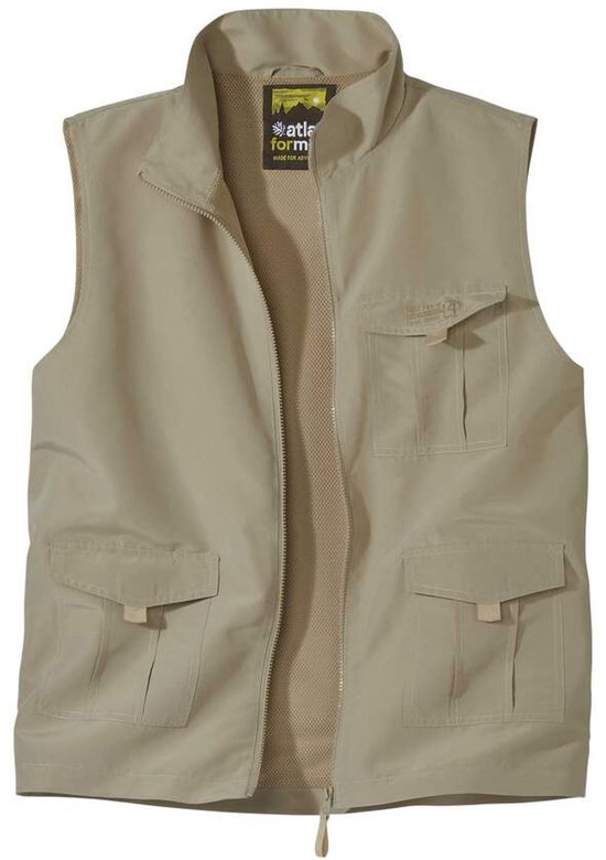 Atlas for Men - Mouwloos vest met zakken - Heren - Verkrijgbaar in grote maten