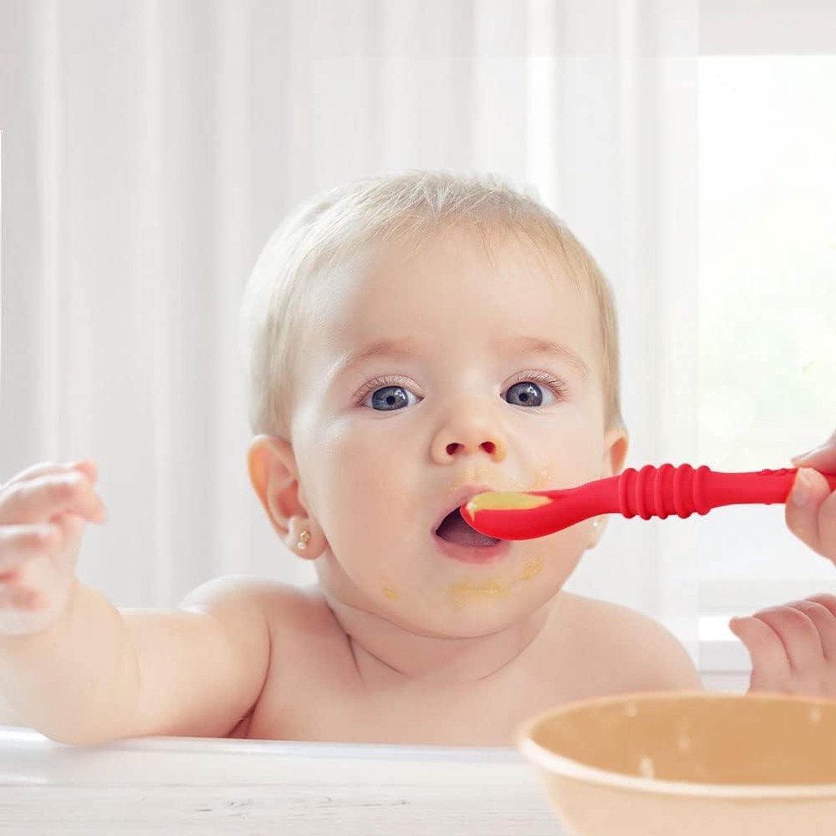 Cuillères D'apprentissage Pour Enfants Et Bébés - Set De 4 Cuillères De Dentition Pour