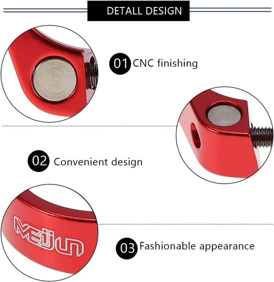 2 stuks fietszadelklem, zadelpenklem van aluminiumlegering