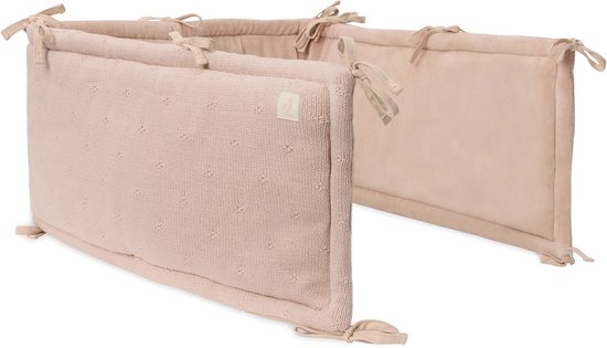 Jollein Tour de lit 180x30cm Cosy Knit Rose Sauvage