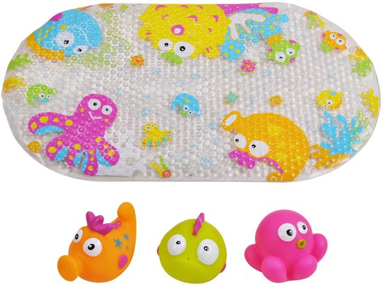 Knorrtoys 37000 Escabbo – Tappetino Da Bagno Con 3 Animali Marini Spargacqua – 69x39 Cm