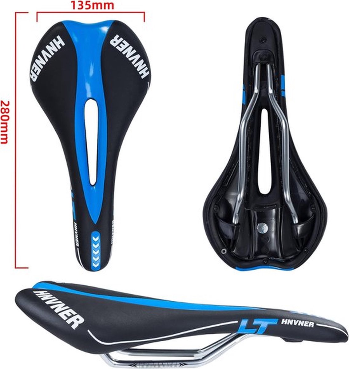 Fietszadel, ergonomisch gelzadel, comfortabel fietszadel, geschikt voor fietsen/fiets/mountainbike/racefiets