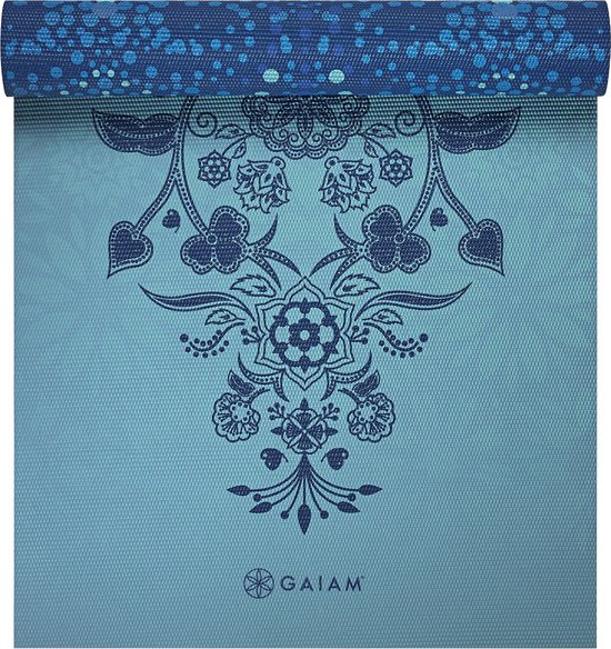 Gaiam Mystic Sky Omkeerbare Yoga Mat - Groen/ Blauw - 172 X 61 X 0.6 Cm
