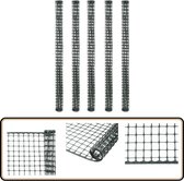 Amagabeli 1.22M X 25M Grillage Plastifié Carrée Grillage Résidentiel Soudé à Mailles Vert