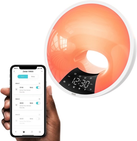 Zedar Wake up light met APP