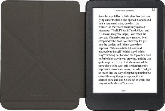 kwmobile e-reader hoesje geschikt voor Kobo Clara BW / Colour hoes - Ereader flip case met standaard - E reader cover van kunstleer - In roze / blauw / groen van Merkloos — afbeelding 5