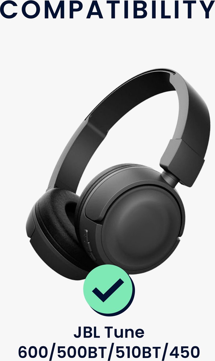kwmobile hoes geschikt voor JBL Tune 600 / 500BT / 510BT / 450 - 21,5 x 16 cm - Beschermhoes voor headset in zwart - Van neopreen — afbeelding 4