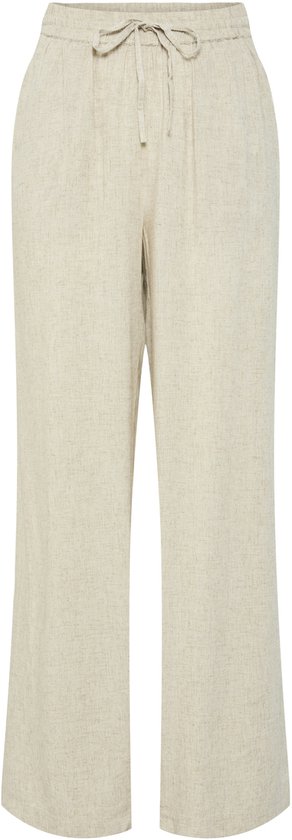 Pieces Broek Pcpia Hw Wide Pants Wvn Noos 17149314 Birch/melange Dames Maat - L