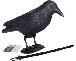 Bellatio design Duivenverjager - Kraai - 35,5 cm - vogelverschrikker