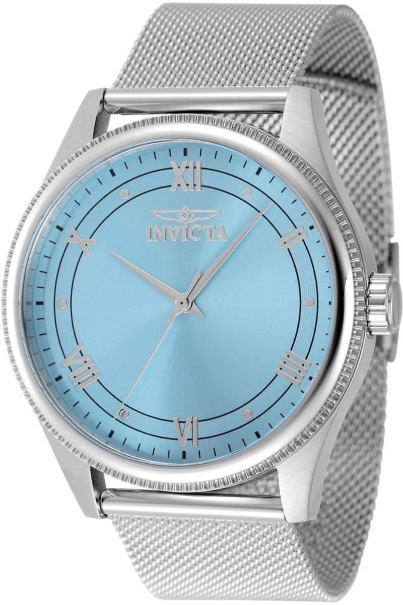 Invicta Celestial 48483 Heren Horloge - Waterdicht - Analoog - Quartz Uurwerk - Roestvrij Staal met blauwe Wijzerplaat - 43mm
