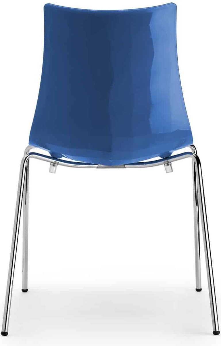 ABC Kantoormeubelen Kantinestoelen Design Luisa Battaglia Oranje kuip Wit frame