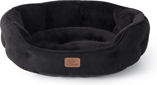CAZO Milan honden- en kattenbed, donzen 93 x 72 cm, binnenmaat 65 x 50 cm, maat L, grijs, L4000/C