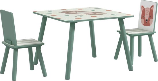 Kindertafel met stoeltjes - Kinderstoel - Kindertafel - Meubels kinderkamer van Merkloos — afbeelding 4