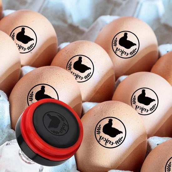 AHANDMAKER 5 stijlen eierstempels, eierrubberen stempel