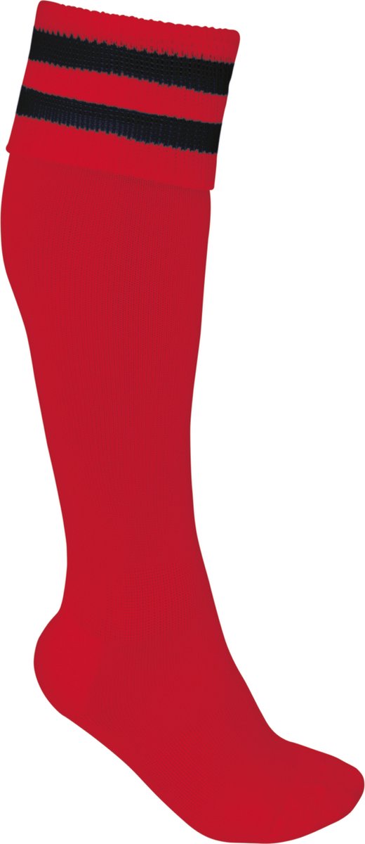PROACT® Sportsokken Met Contraststrepen PA015 - Sporty Red / Black - 31/34 EU