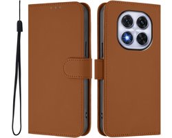 Coverup Hoesje - Geschikt voor Xiaomi Redmi Note 14 Pro 5G / Pro+ / Poco X7 Hoesje - Coverup Book Case - Bruin