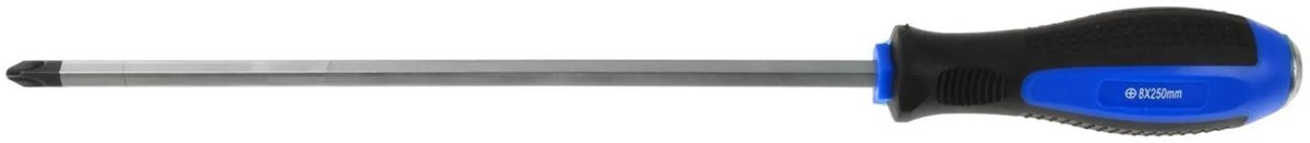 GEKO Philips schroevendraaier - 250 mm - ergonomisch - metaal cap - ophangoog