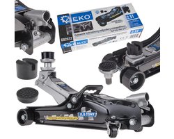 GEKO Hydraulische garagekrik - 2,5 ton - laag profiel - 360 mm hefhoogte - met draaggreep