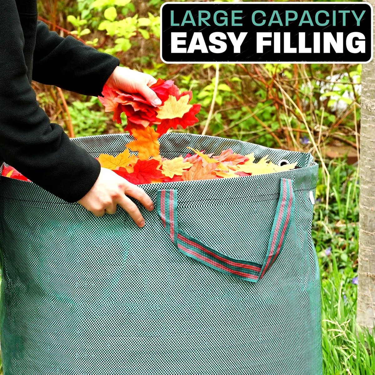 Tuinafvalzak 3x300l Waterdicht Met Handvatten - Robuust En