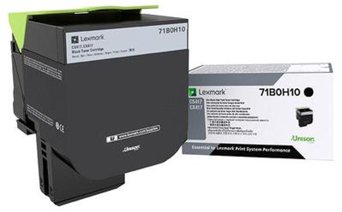 Lexmark 71B0H10 tonercartridge 1 stuk(s) Origineel Zwart