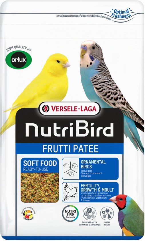 Versele-Laga Nutribird Frutti Patee - Vogelvoer - 10 kg Fruiteters