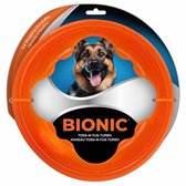 BIONIC Toss-N-Tug Turbo - Drijvend Werp- en Trekspeelgoed met Handgrepen - Sterk Rubber - 23cm - Oranje