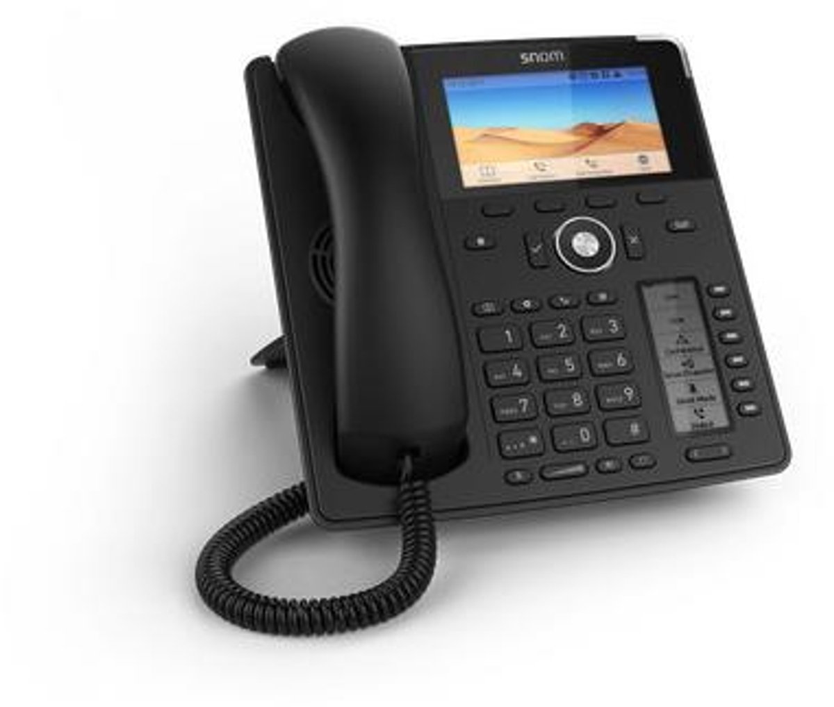 snom D785, Black, Wired handset,