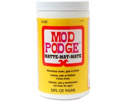 Mod Podge Mat - Lijm vernis en sealer in één - 946 ml
