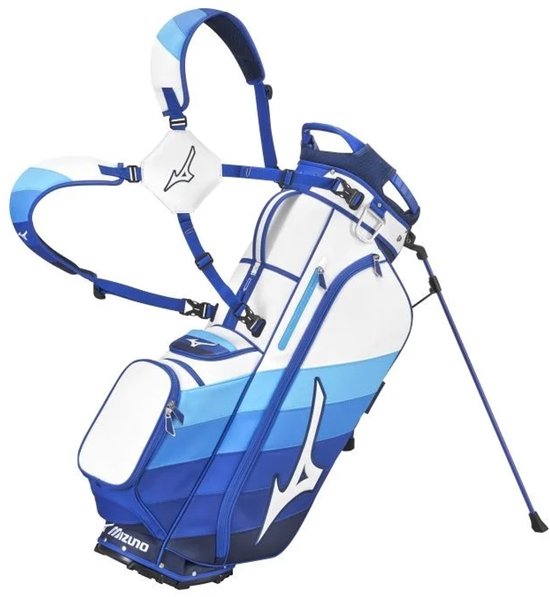 Mizuno Tour Staff 2025 Golftas - Standbag - Wit Blauw van Mizuno — afbeelding 3