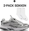 Dutch'D - Sneaker + 2 paires de chaussettes offertes - Argent - Arena - Taille 42