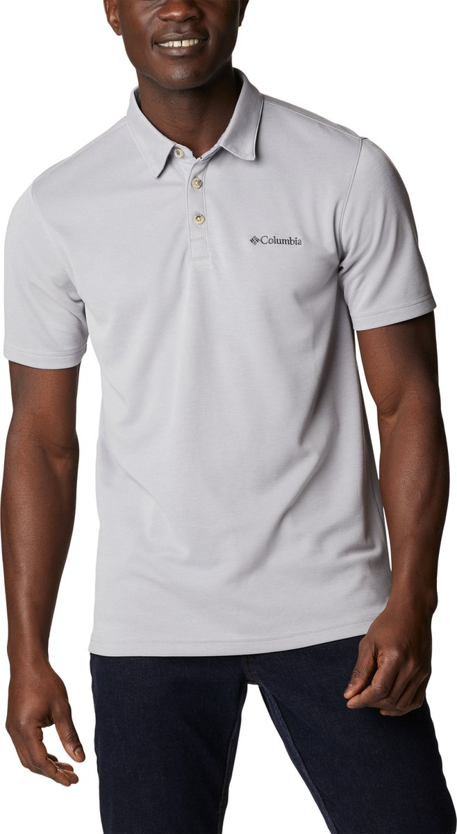 Columbia Nelson Point™ Polo Heren Outdoorshirt - Grey