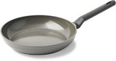 BK Balans Keramische Antiaanbaklaag Koekenpan Ø26cm - PFAS-vrij - inductie koekenpan - ovenbestendig tot 160 graden - Vaatwasserbestendig - Zonder deksel - Koudgrepen - Grijs