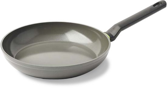 BK Balans Keramische Antiaanbaklaag Koekenpan Ø26cm - PFAS-vrij - inductie koekenpan - ovenbestendig tot 160 graden - Vaatwasserbestendig - Zonder deksel - Koudgrepen - Grijs