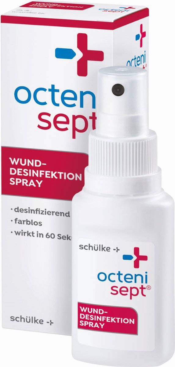 Goedkoopste octenisept Wund-Desinfektion Spray - schmerzfreies Antiseptikum zur Behandlung von akuten und chronischen Wunden, schützt vor Wundinfektionen, 50 ml Lösung
