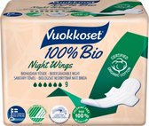 Bol.com Vuokkoset Nacht Maandverband met Vleugels - 100% Biologisch - Milieuvriendelijk - Chloorvrij - Nordic Swan Eco Label aanbieding