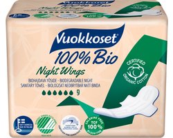 Vuokkoset Maandverband Night Wings Bio - 1 stuks