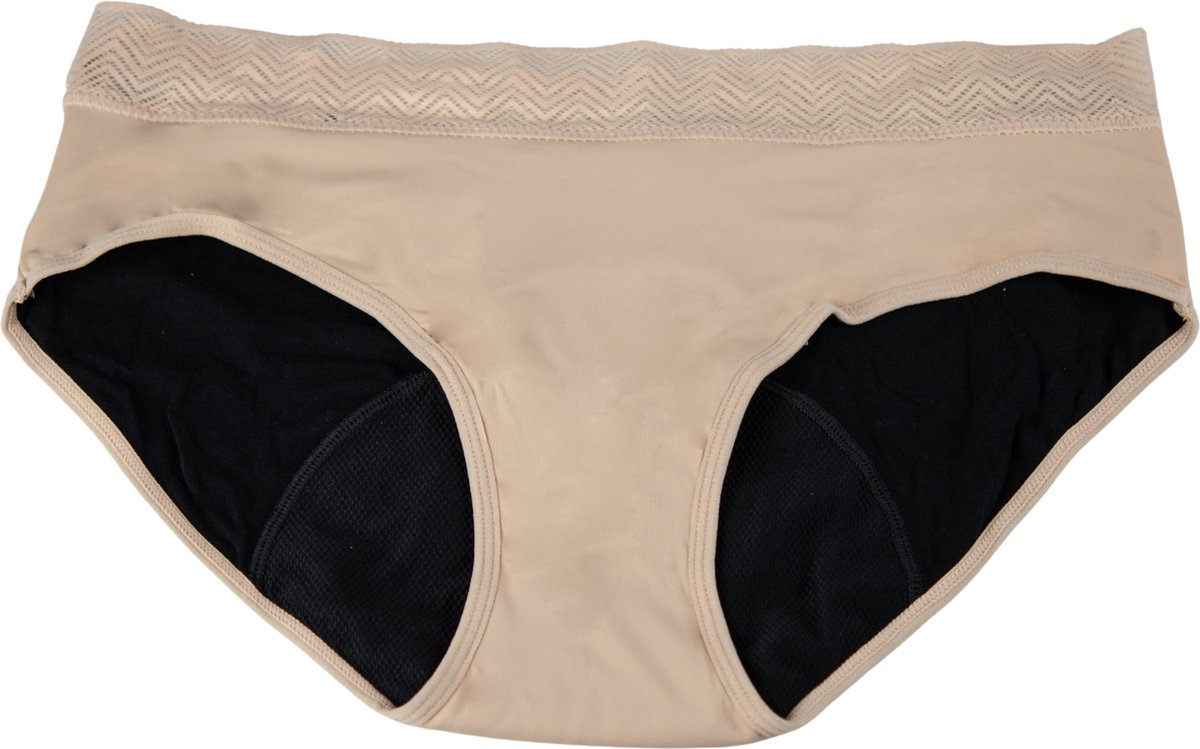 Selenacare - Menstruatie ondergoed Hipster - Beige - Maat L 42-44