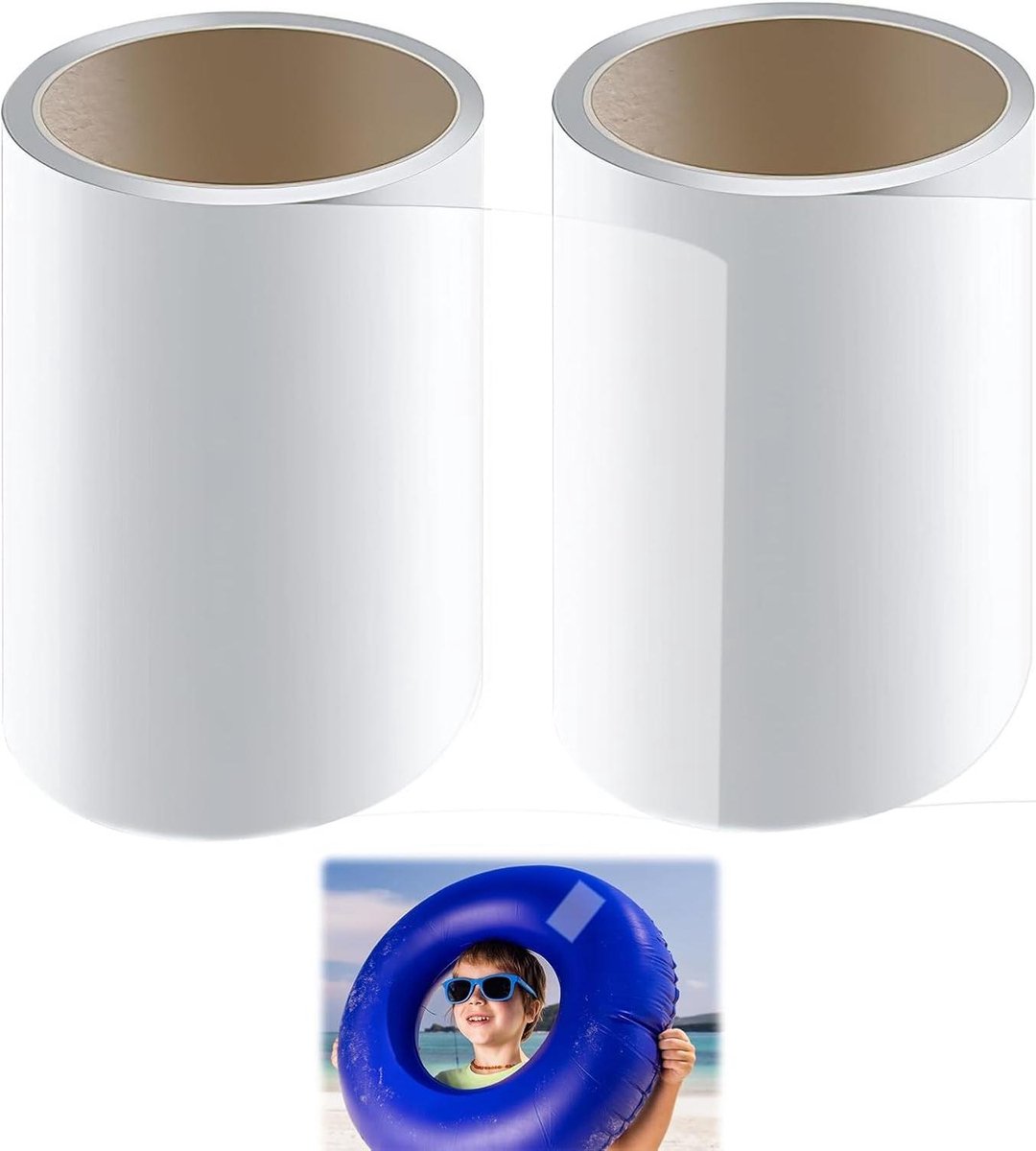 Reparatietape transparant TPU 7FT - Waterdichte reparatieset zwembadmatras zwemring .