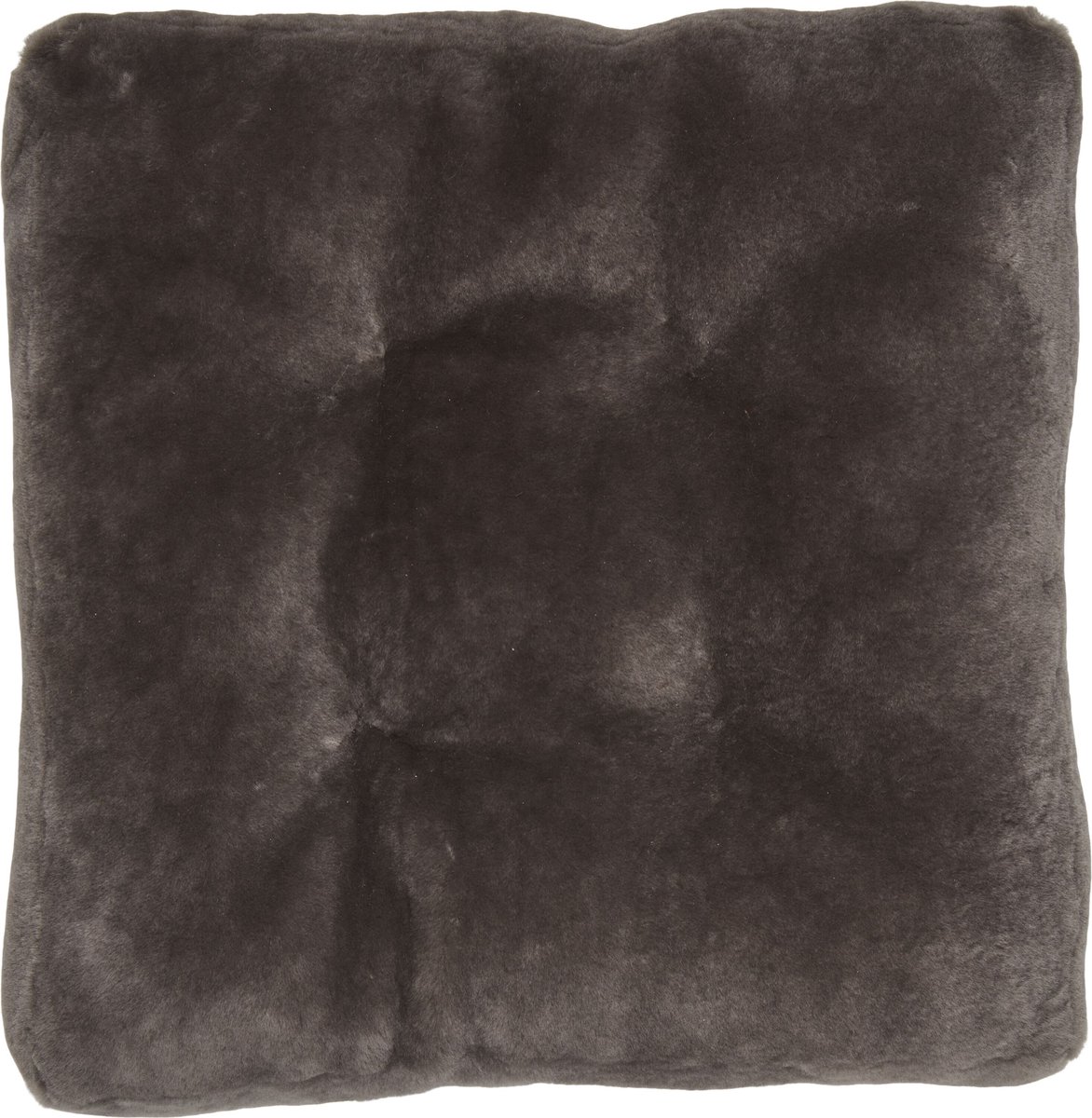 Sheepskin House Mocassin Stoel Kussen - 40x40 cm Dark Grey