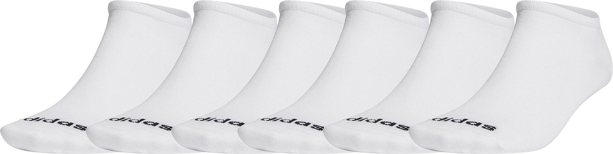 SOKKEN 6 PACK adidas laag uitgesneden sneakersokken unisex korte sokken Wit