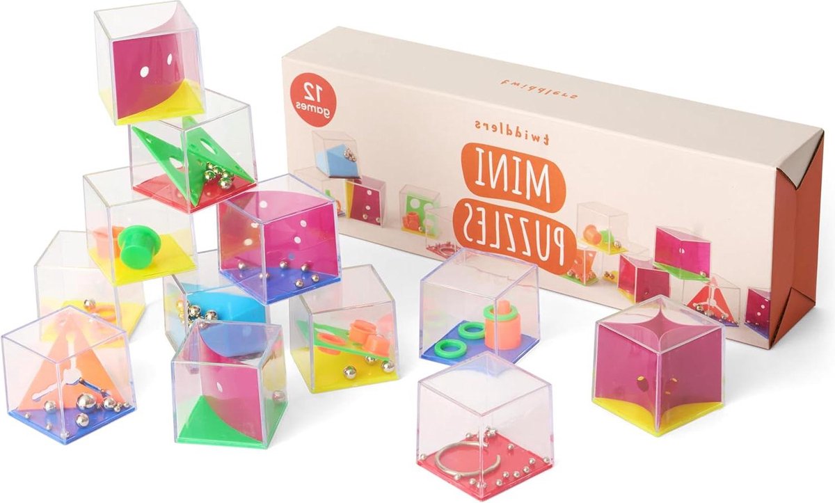 12 Mini Puzzels Geduldspelletjes voor Kinderen - Jongens Meisjes Kinderfeestjes Kinderverjaardag