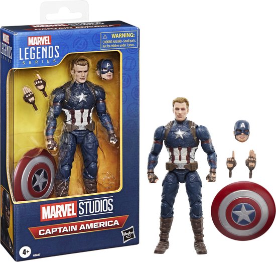 Figurine Hasbro Marvel Legends Avengers : Endgame de Hasbro, Captain America, 15 cm