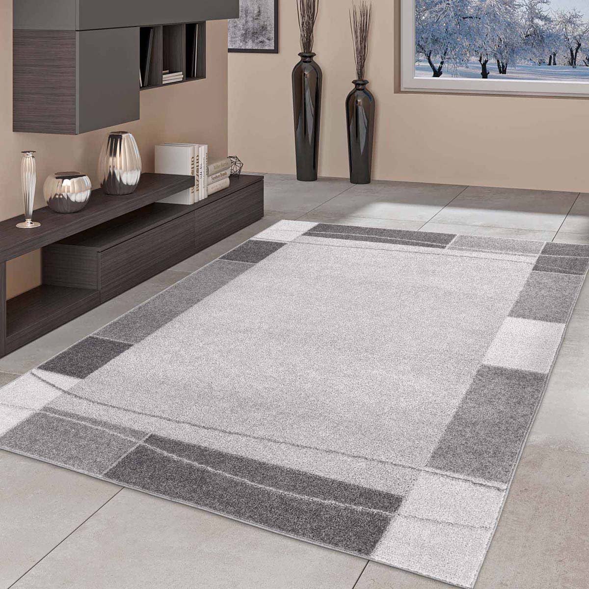 Modern vloerkleed - City Chic grijs 120x160